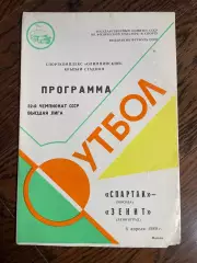 Спартак Москва - Зенит Ленинград 04.04.1989