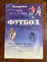 СКА (Хабаровск) - Волгарь (Астрахань) 06.09.2012 КЛФ