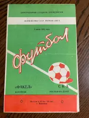 Факел Воронеж - СКА Ростов-на-Дону 1983