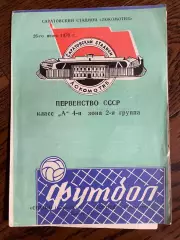 Сокол Саратов - Торпедо Тольятти 1976