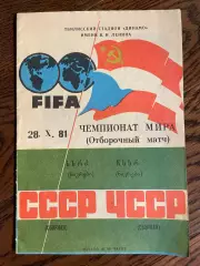 СССР - ЧССР 1981 в Тбилиси