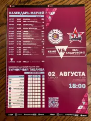 Квант Обнинск - СКА-Хабаровск-2 2025