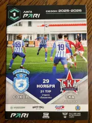 Сокол Саратов – СКА Хабаровск 29.11.2025