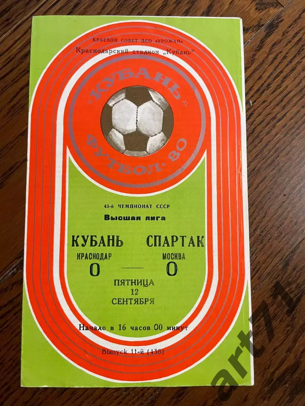 Кубань Краснодар - Спартак Москва 1980