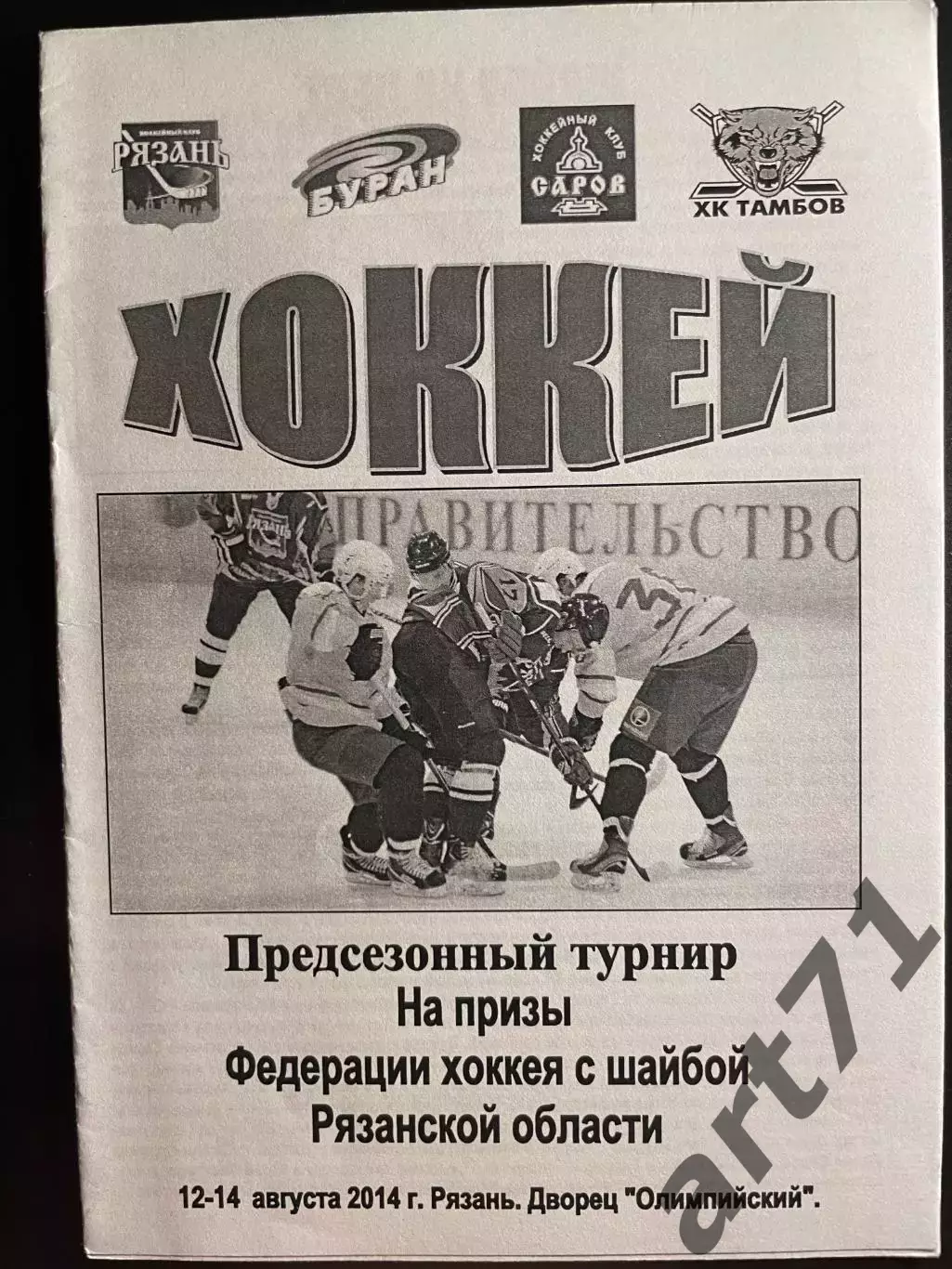 Рязань / Саров / Тамбов /Буран Воронеж Предсезонный турнир. Рязань 2014
