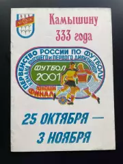 Камышин 2001. Юноши 1984 г.р. финал первенства России