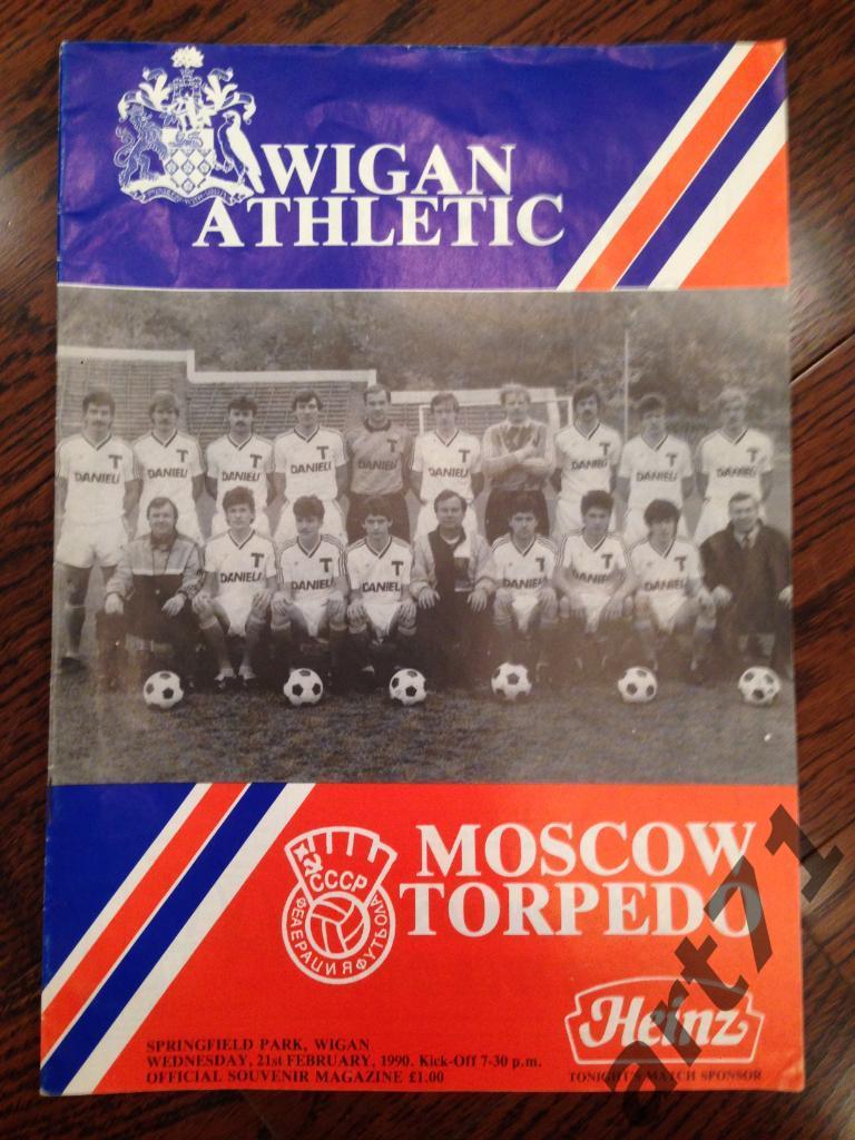 Виган / Уиган Атлетикс Англия - Торпедо Москва СССР 1990 товарищеский матч