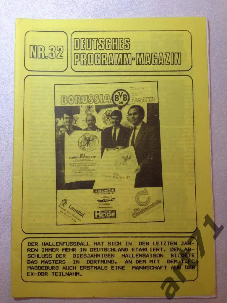 Deutsches programm-magazin. №32