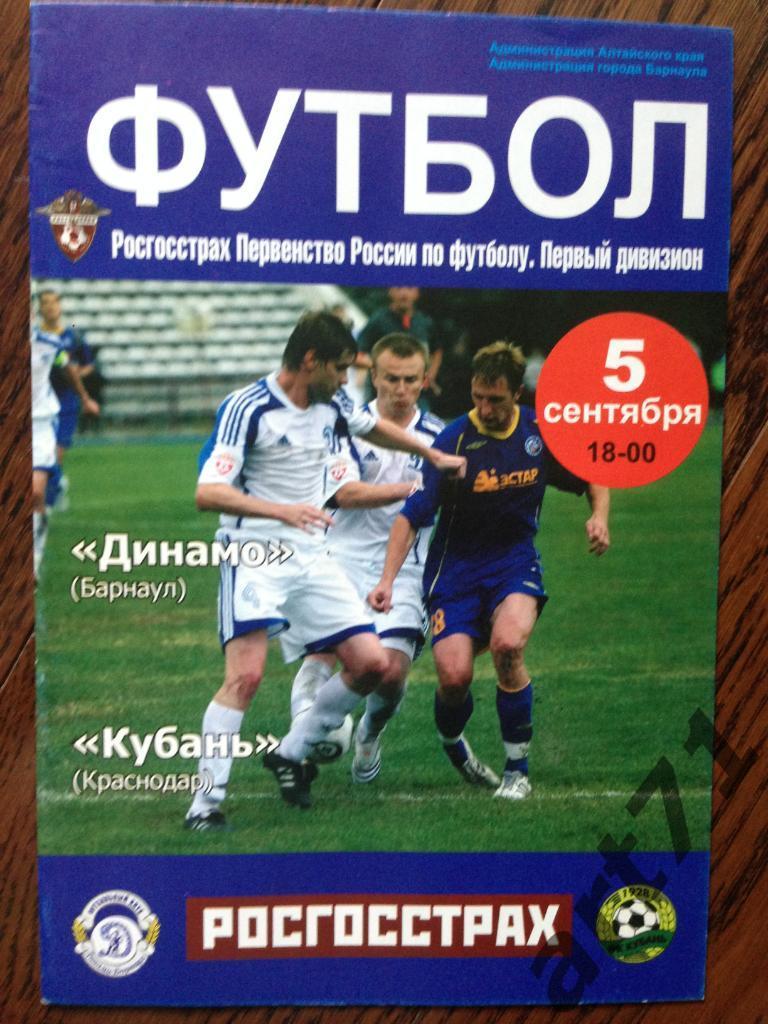 Динамо Барнаул - Кубань Краснодар 2008