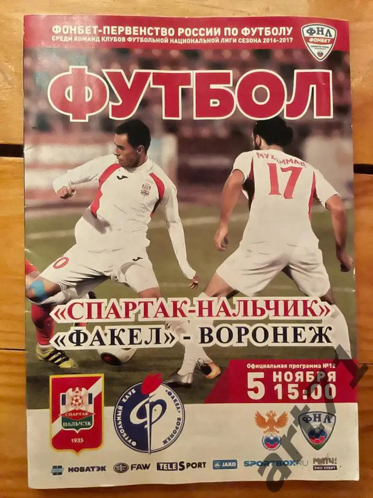 Спартак Нальчик - Факел Воронеж 2016