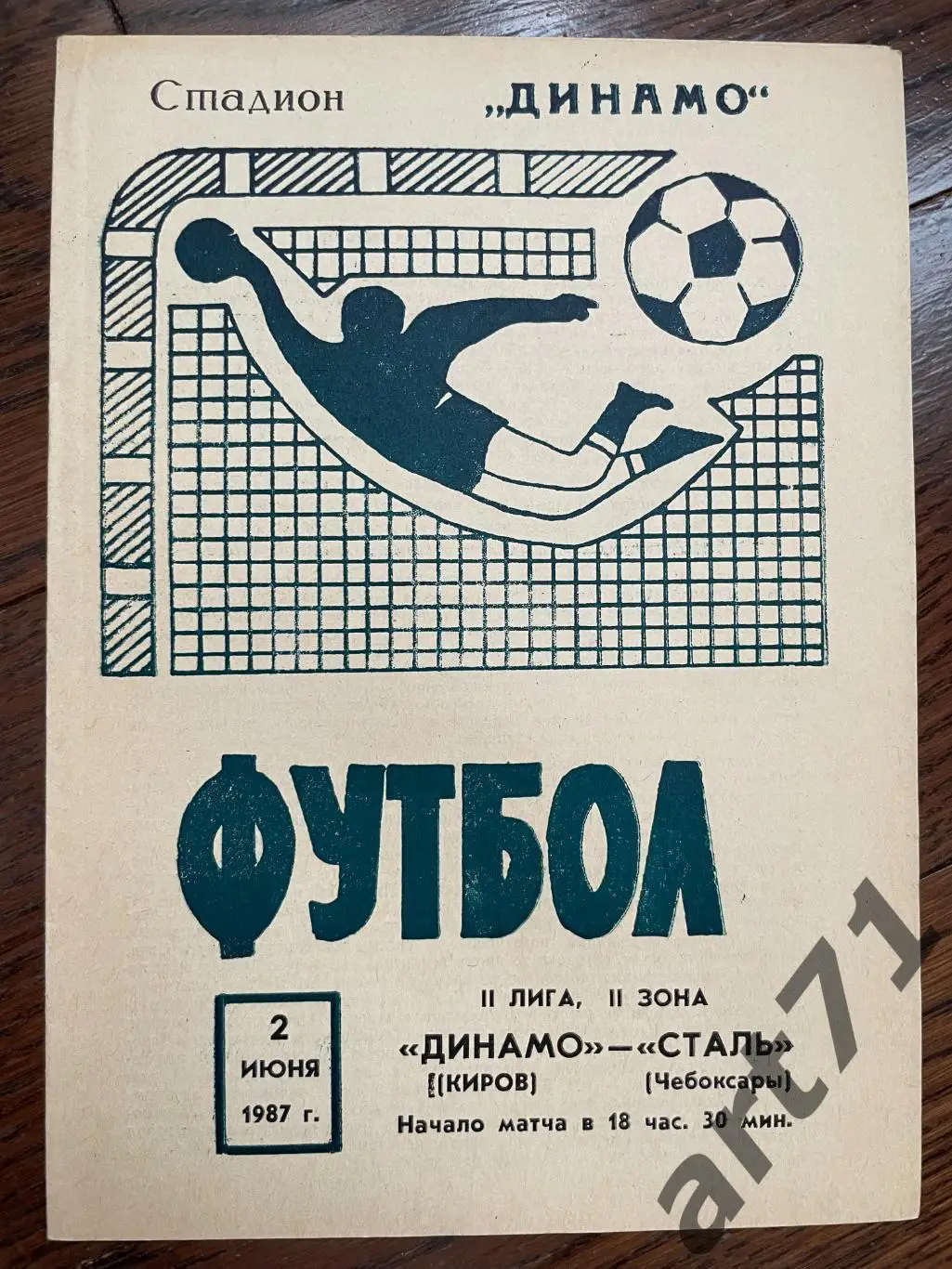 Динамо Киров - Сталь Чебоксары - 1987