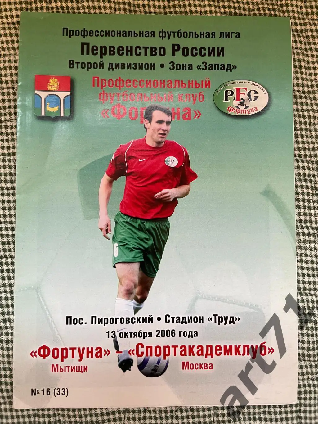 Фортуна Мытищи - Спортакадемклуб Москва - 2006