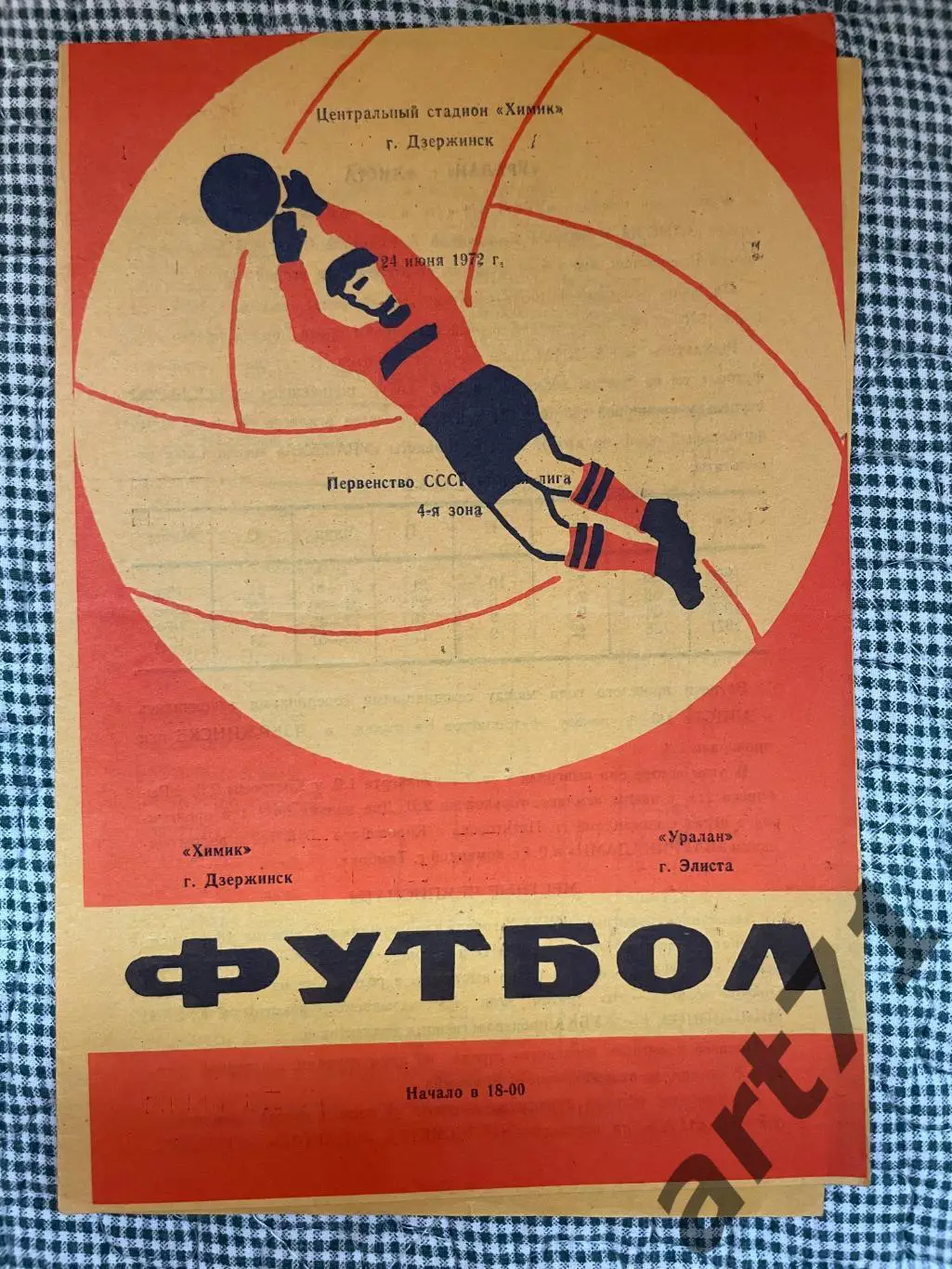 Химик Дзержинск - Уралан Элиста 1972