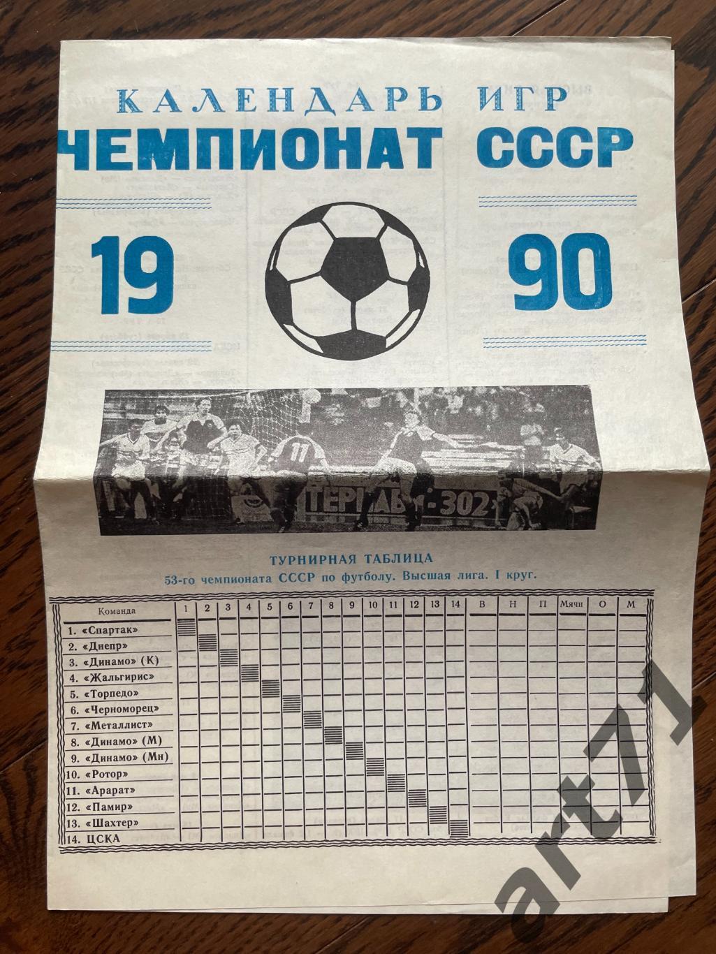 Динамо (Москва) - 1990 1 круг