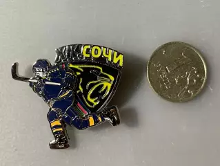 ХК Сочи. герб. Фигурка хоккеиста (синий)