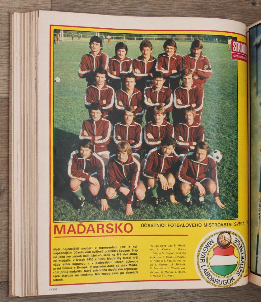 Журнал Stadion (Чехословакия) полная подборка за 1978 год 1