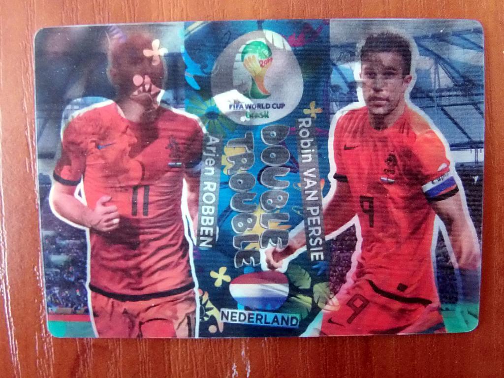 Double Trouble Robben-Van Persie Panini WorldCup 2014