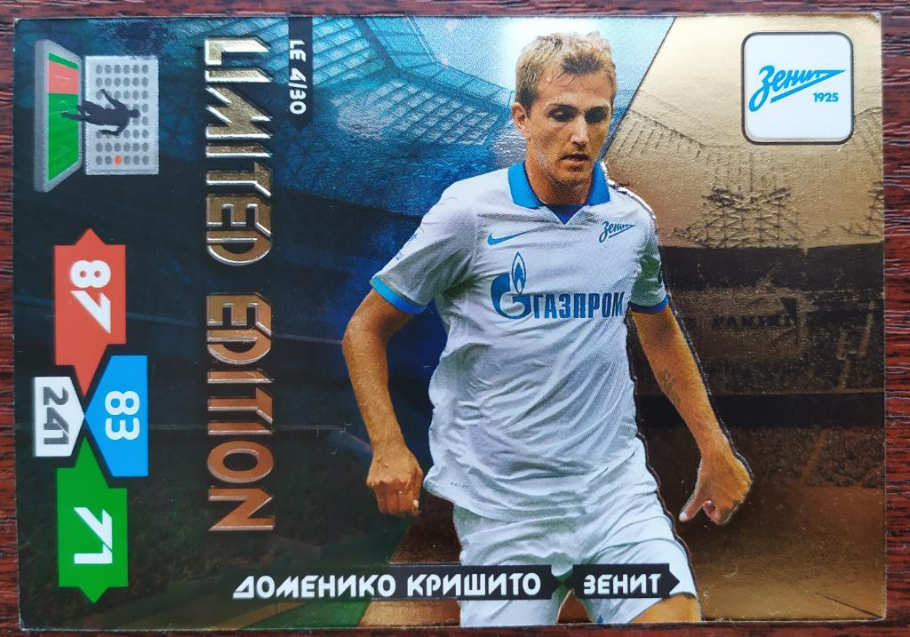 Limited Edition LE4 Доменико Кришито Panini РФПЛ 2013-2014