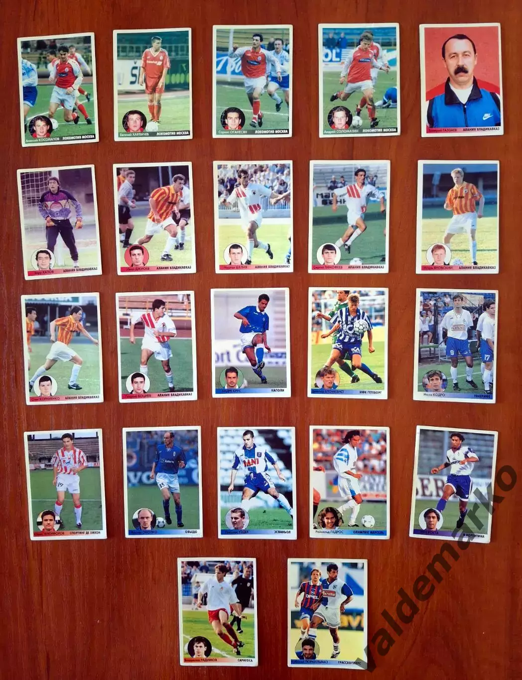 PANINI Звезды Европейского Футбола 1997 поштучно 4