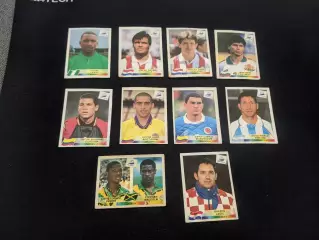 World cup 1998 .Чемпіонат світу 1998 . 10 наклейок різні