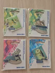 Сочи 2014 магниты 4 шт. Талисманы.