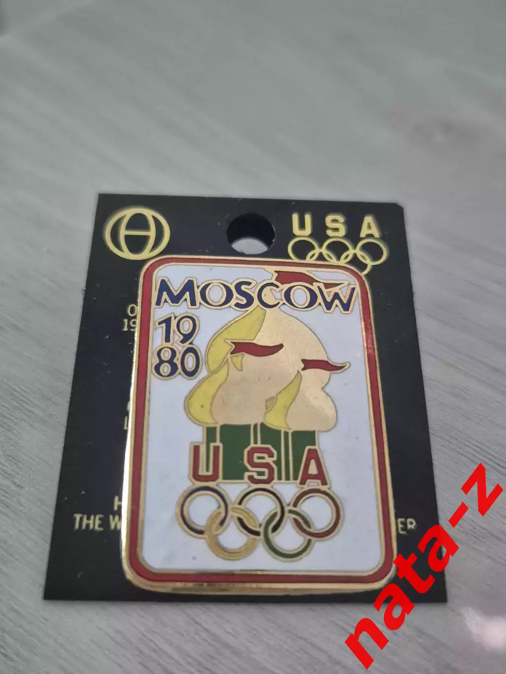 Значок Олимпиада Москва 80. Сборная США. Олимпиада 1980