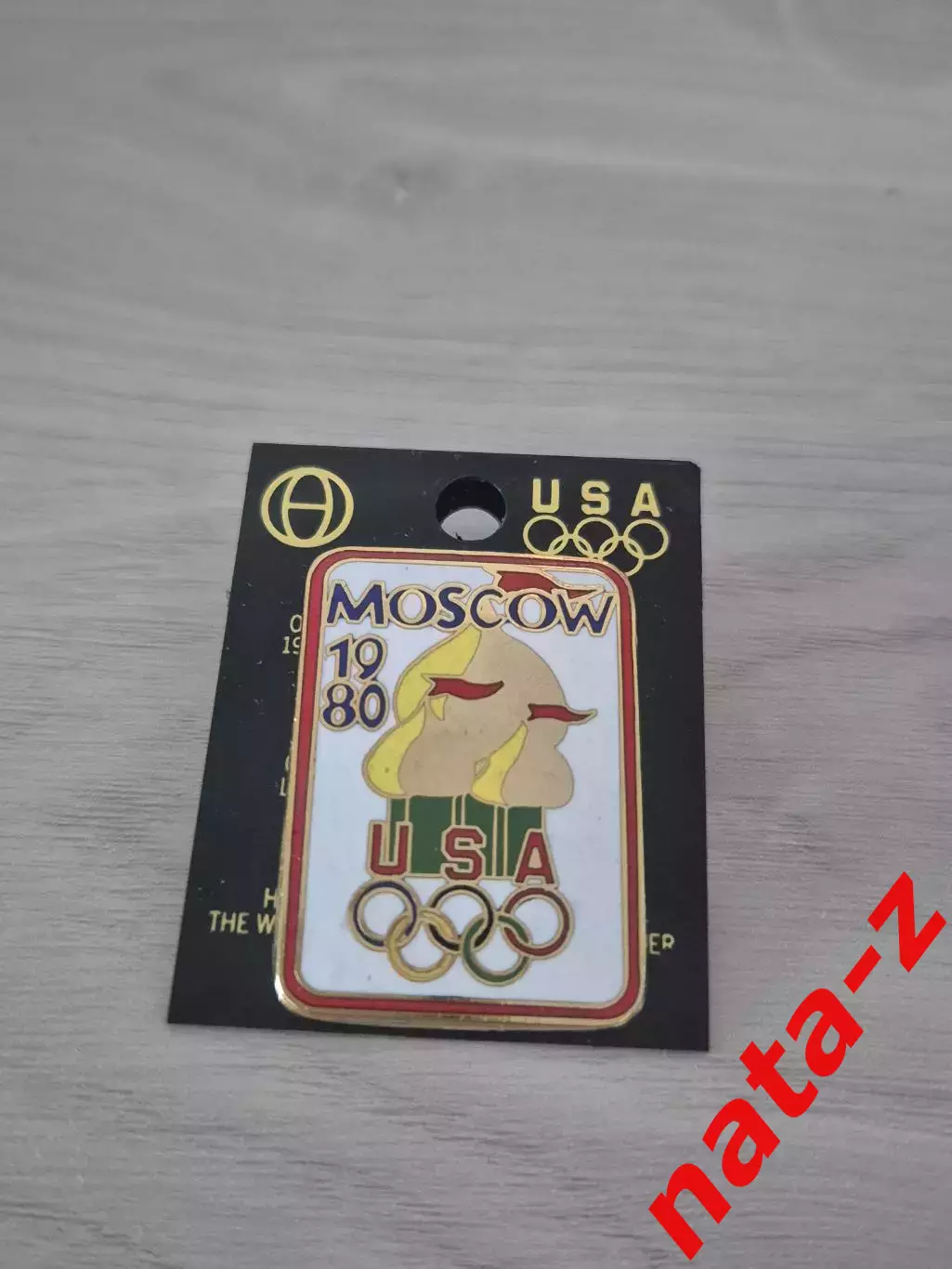 Значок Олимпиада Москва 80. Сборная США. Олимпиада 1980 1