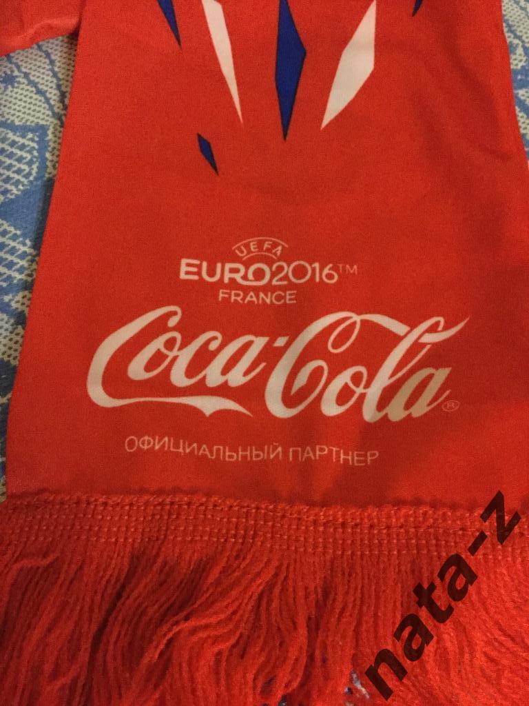 Шарф Россия Евро 2016. Франция Кока-кола 1