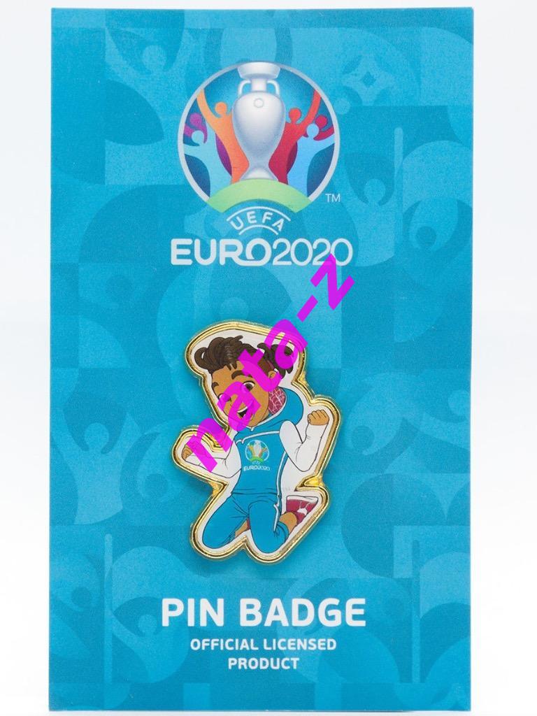 UEFA EURO2020 / Значок-пин металлический 3,5 см УЕФА Евро 2020Талисман Скиллзи