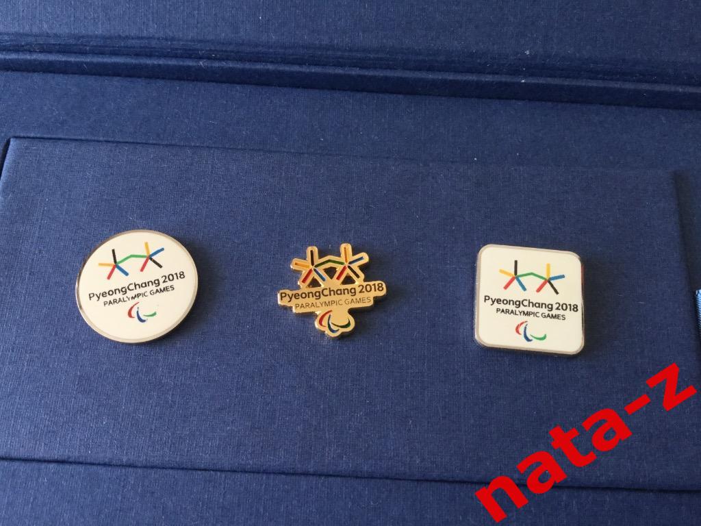 Набор значков из 3-х шт. в коробочке XXIII зимние Олимпийские Игры Пхёнчхан 2018 2