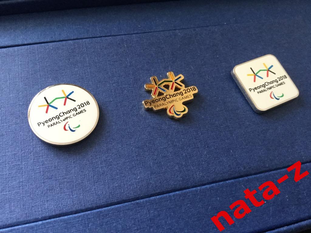Набор значков из 3-х шт. в коробочке XXIII зимние Олимпийские Игры Пхёнчхан 2018 4