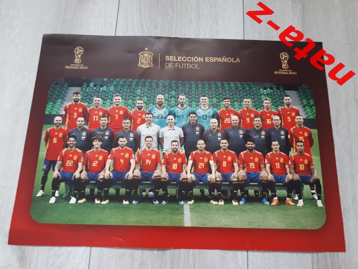 Плакат сборной Испании