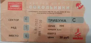 Спартак Москва - Локомотив Ярославль 05.01.2002