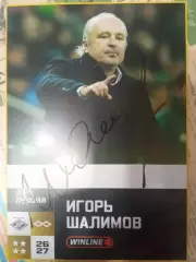 Игорь Шалимов карточка с автографом
