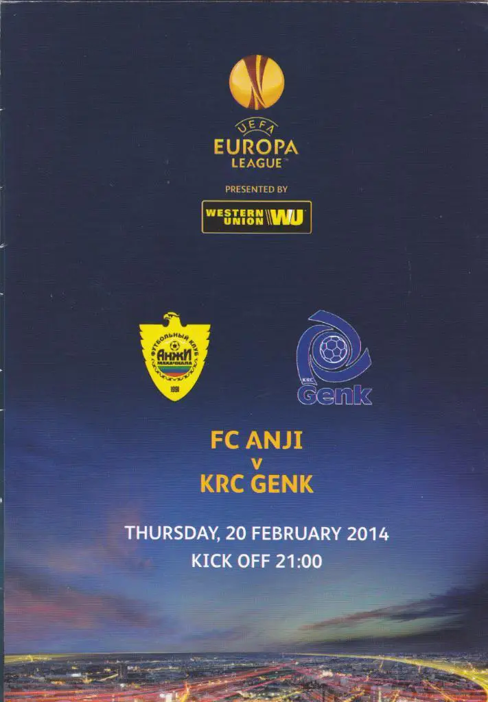 Анжи - Генк 20.02.2014