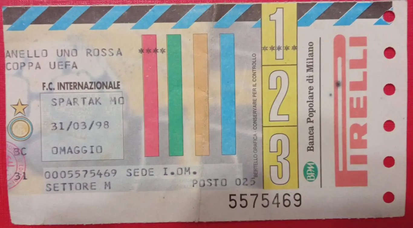 Интер Италия - Спартак Москва 31.03.1998