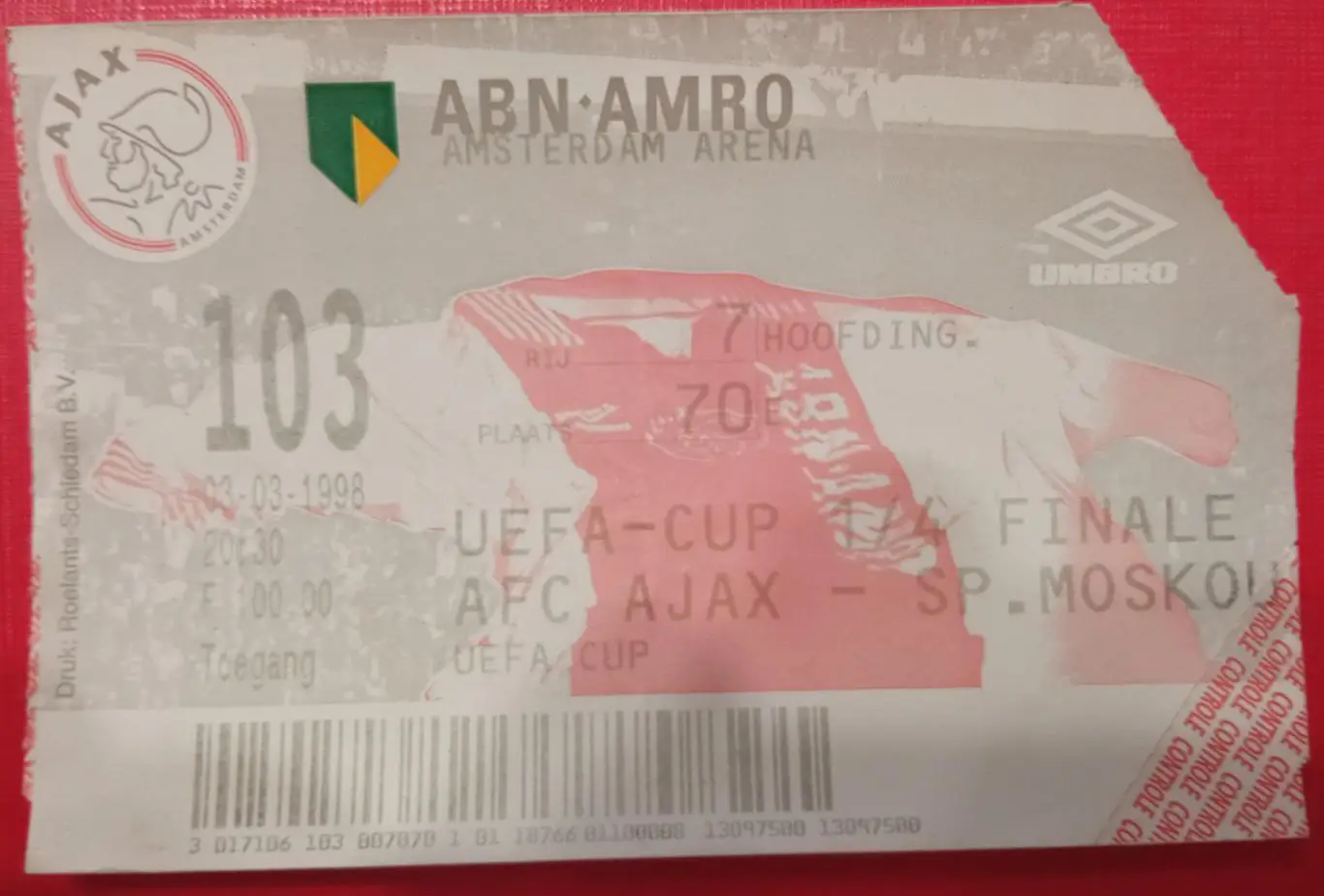 Аякс Голландия - Спартак Москва 03.03.1998