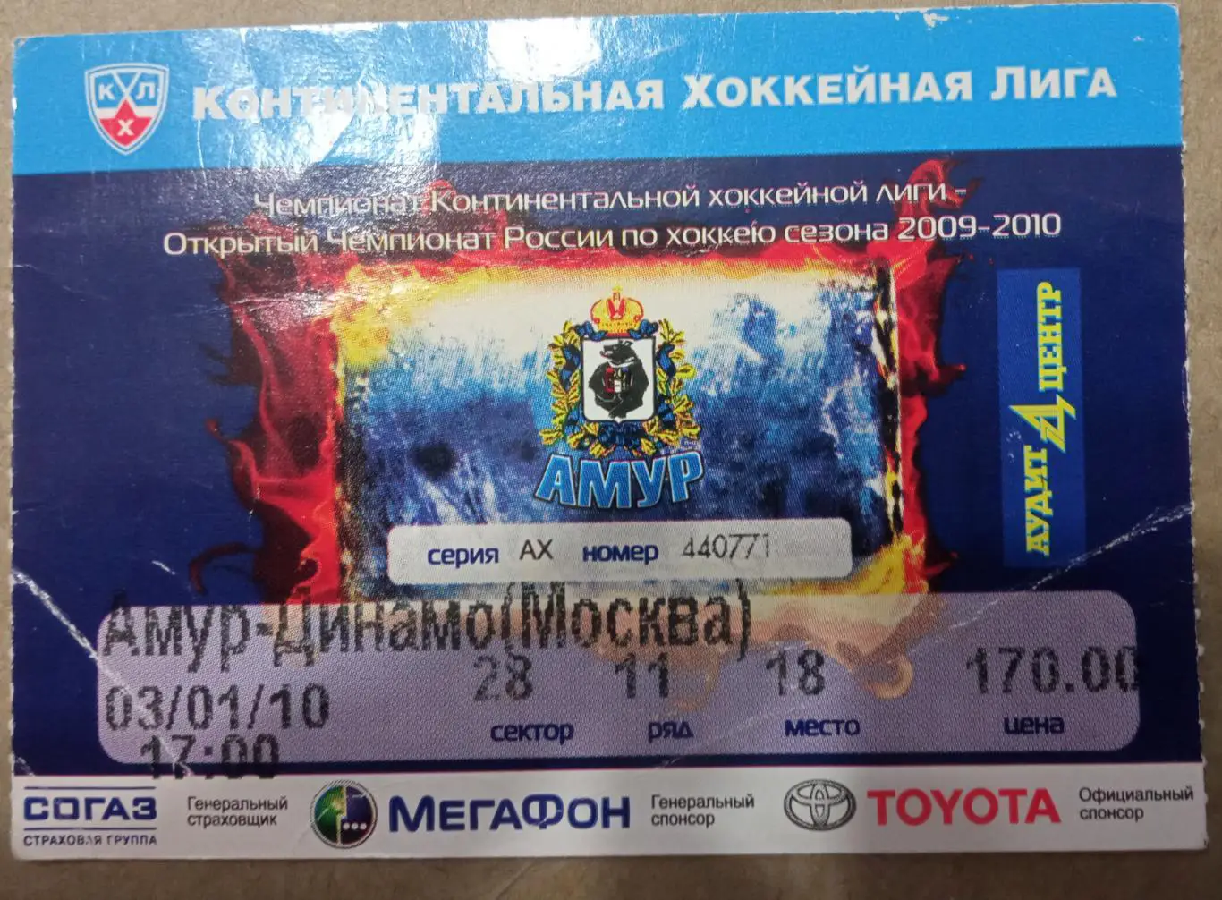 Амур Хабаровск - Динамо Москва 03.01.2010