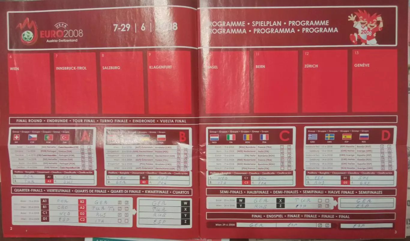 Альбом Панини Евро 2008 1