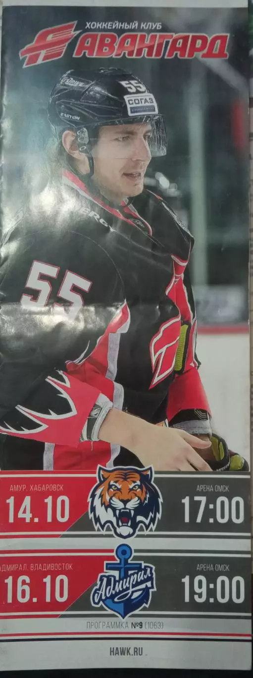 Авангард Омск - Амур Хабаровск, Адмирал Владивосток 14/16.10.2017