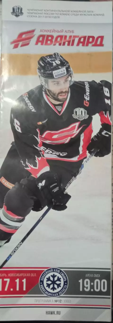 Авангард Омск - Сибирь Новосибирск 17.11.2017