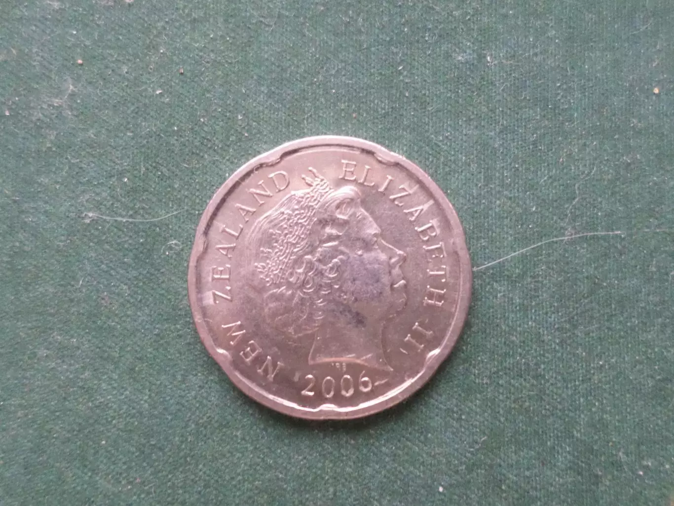 Монета 20 центов Новая Зеландия 2006 г