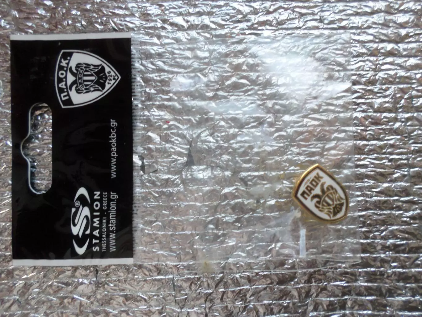 значок футбол ФК ПАОК Греция эмаль