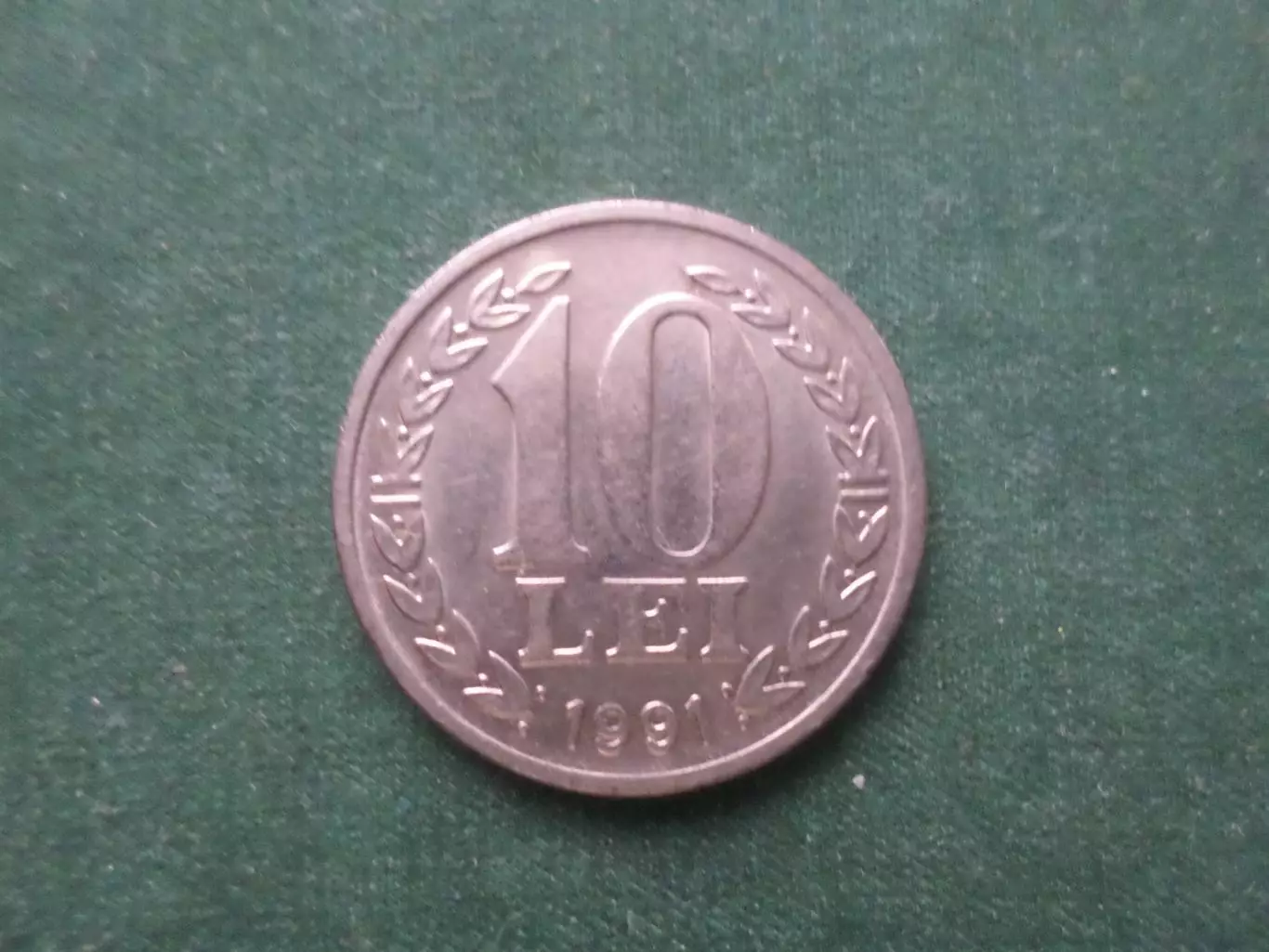 Монета 10 лей Румыния 1991 г