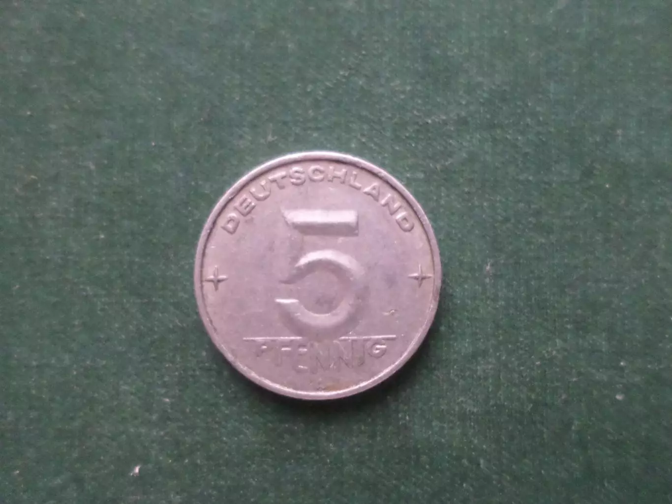 Монета 5 пфеннигов 1952 г Германия ГДР