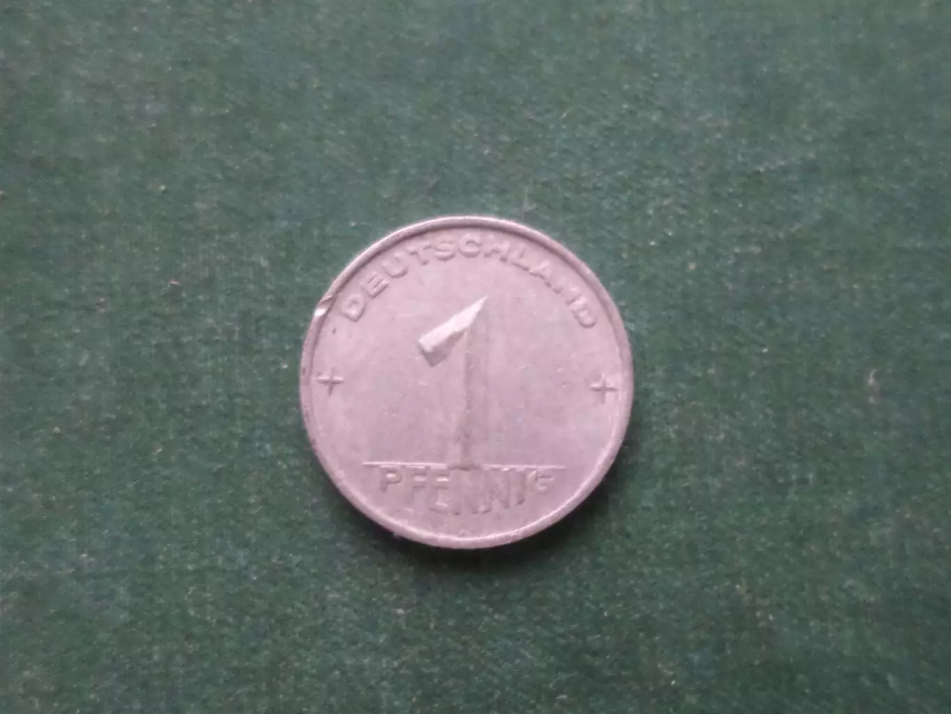 Монета 1 пфенниг 1952 г Германия ГДР