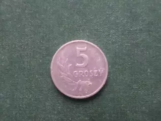 Монета 5 грошей Польша 1959 г
