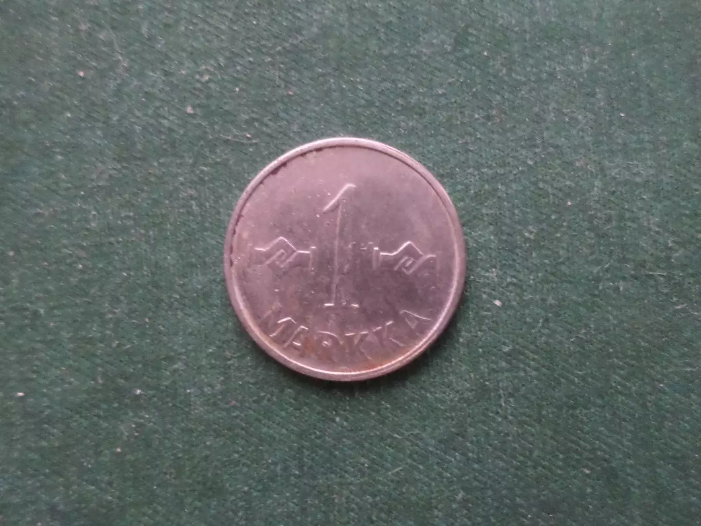 Монета 1 марка Финляндия 1955 г