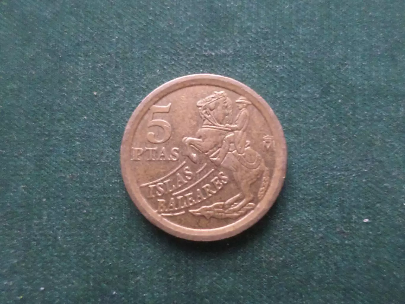 Монета 5 песет Испания 1997 г