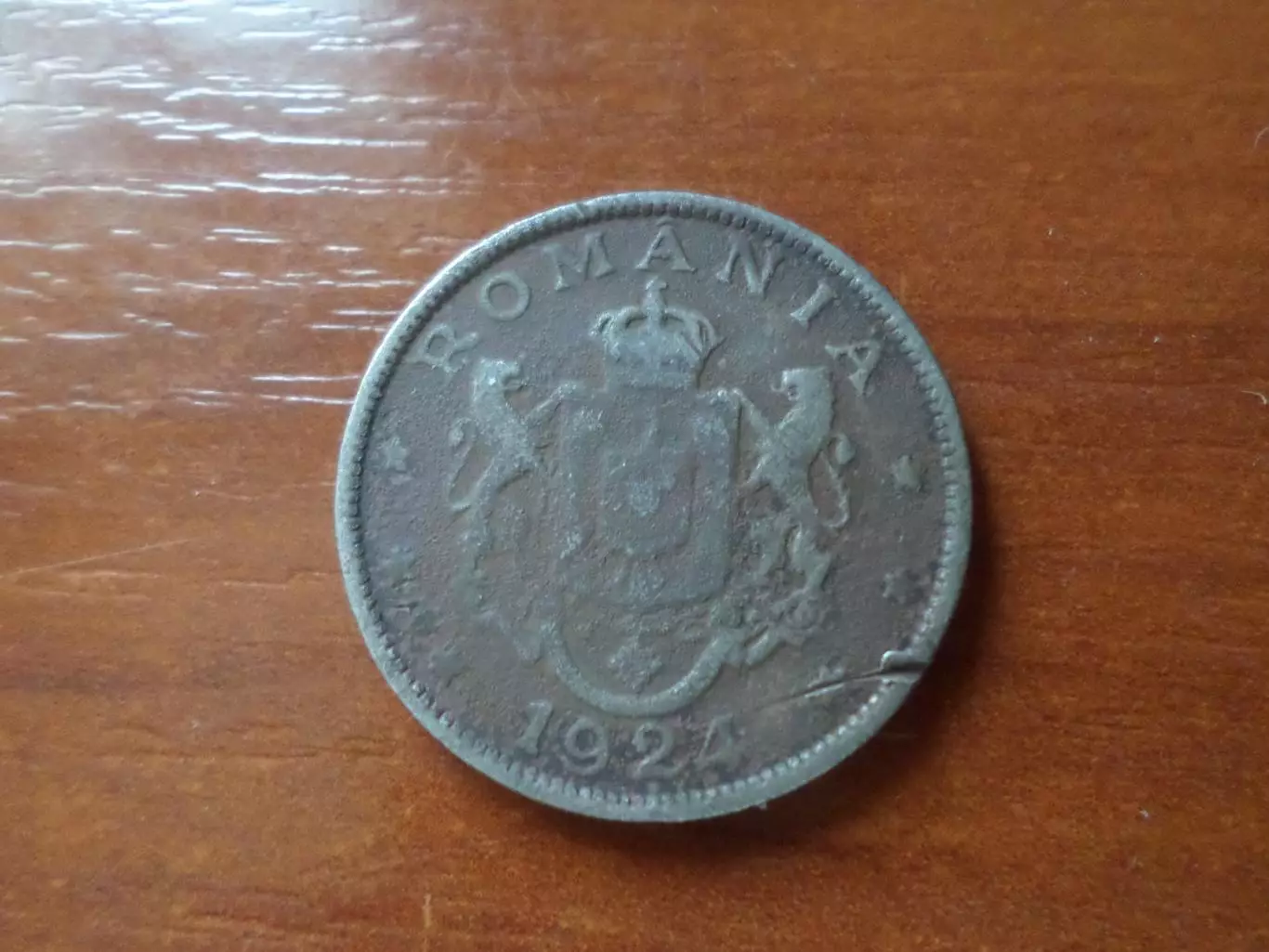 Монета 2 лея Румыния 1924 г 1